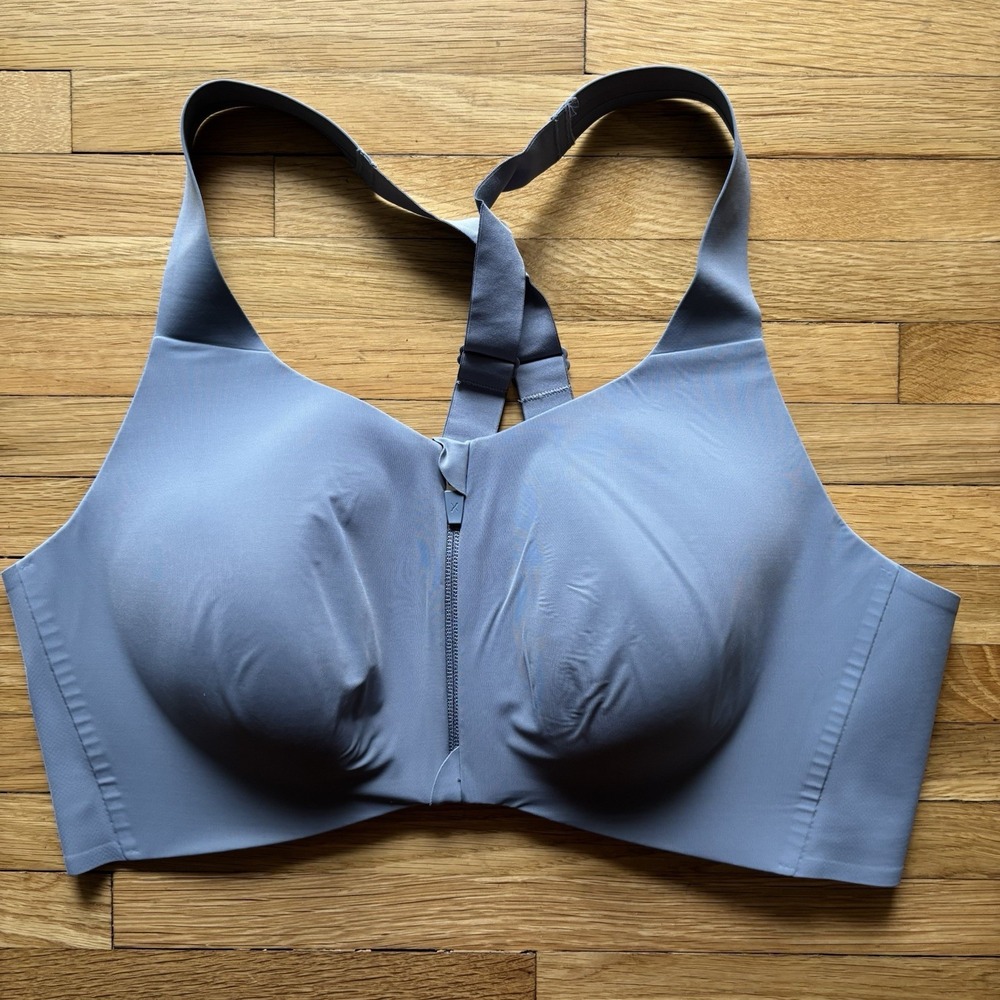 Knix‎ Catalyst High Impact Adjustable Straps Sports Bra Size 8 Grey Workout Run